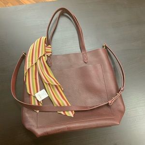 Madewell Cabernet Medium Transport Tote